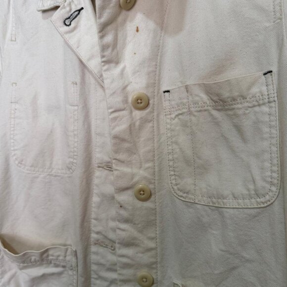 Everlane The Denim Chore Jacket Button in Beige color size M - Picture 6 of 10